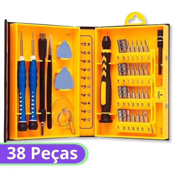 Kit de Chaves Magnéticas p/ Reparo de Celulares - 38Pçs - Exbom - 2672